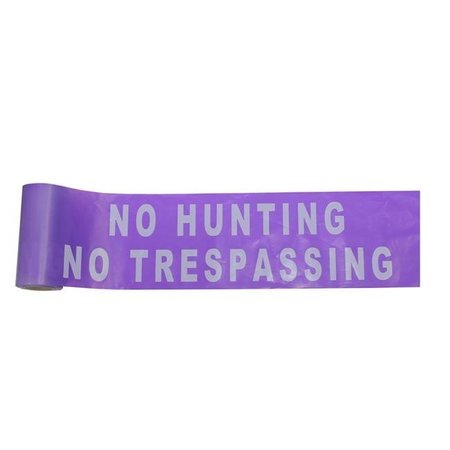 C.H. HANSON C.H. Hanson 2004116 100 ft. x 6 in. Plastic No Hunting No Trespassing Barricade Tape; Purple 2004116